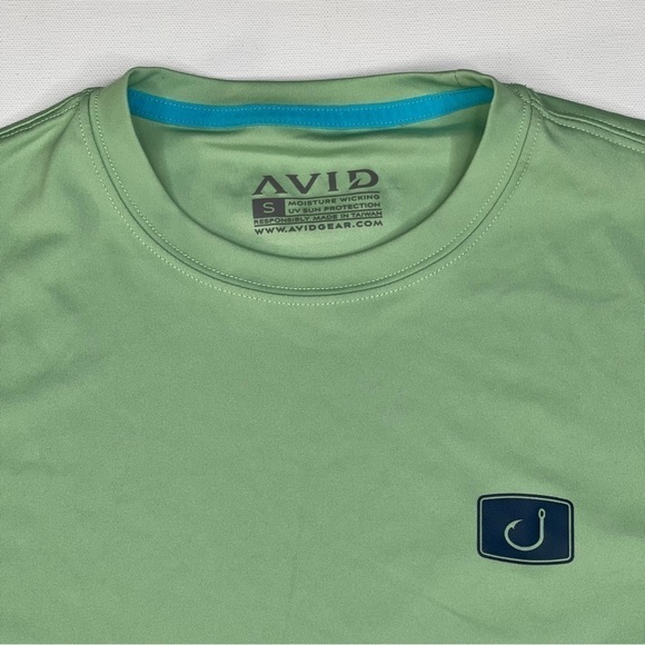AVID Tee Shirt Long Sleeve Pacifico UV Moisture Wicking Green Outdoor Hiking - Picture 3 of 11